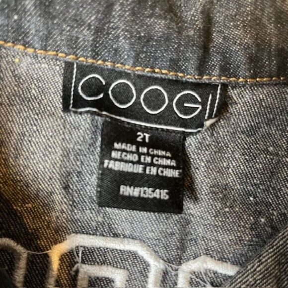 COOGI Australia Denim Toddler Jacket Back Logo Front Embroidery Cotton Size 2T - Picture 4 of 8